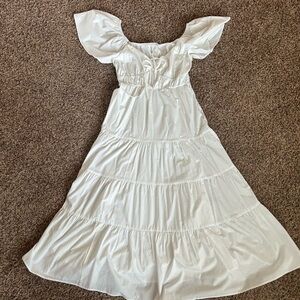 Altar'd State White Maxi Dress